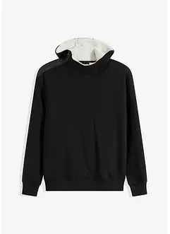 Termo-sweatshirt med hette og glidelås, varmt fôr, bonprix