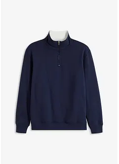 Termo-sweatshirt med troyer-krage, varmt fôret, bonprix