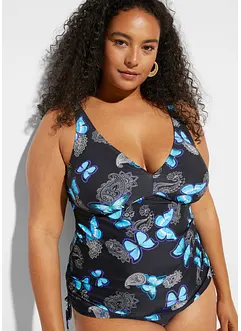 Tankini topp med knytebånd, bonprix