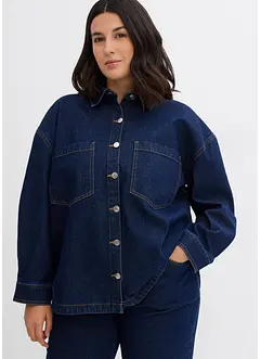 Skjortejakke i denim, oversized, bonprix