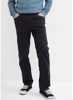 Regular Fit slip on-bukse i ren bomull, Straight (2-pack), bonprix