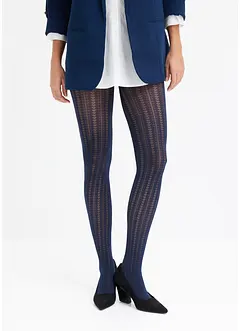 Strømpebukse i strukturert materiale, 50 den (2-pack), bonprix