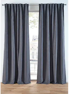 Mørkleggingsgardin med lett struktur (2-pack), bonprix
