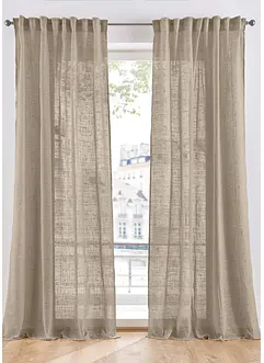 Gardin i lin-stil (1-pack), bonprix
