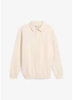 Sweatshirt med polokrage, bonprix