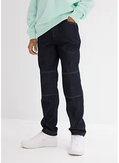 Regular Fit-jeans med stretch, Straight med forsterkede knær, bonprix