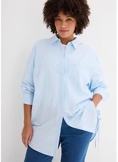 Oversized-bluse i ren bomull, bonprix