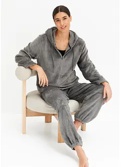 Loungewear-kosedress i myk fleece, bonprix