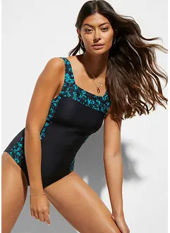 Shape-badedrakt med firkantet utringning, middels formende, bonprix