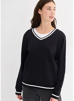 Oversized sweatshirt i ren økologisk bomull, bonprix