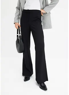 Flared Punto-leggings med splitt, bonprix