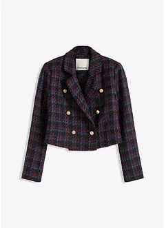 Boucléblazer med rutemønster, bonprix