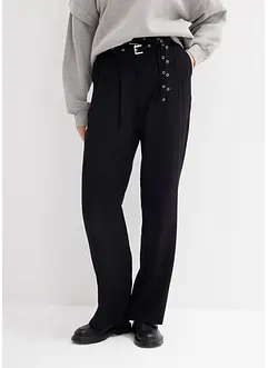 Bukse med legg i lett viskose, bonprix