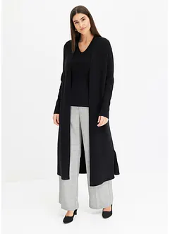 Lang cardigan med viskose, bonprix