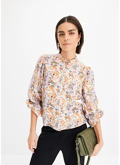 Bluse av strukturmateriale i viskose, bonprix