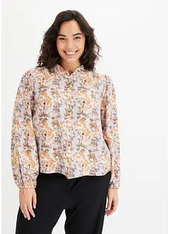 Bluse av strukturmateriale i viskose, bonprix