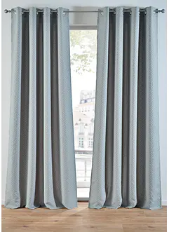 Jacquard-gardin med grafisk mønster (1-pack), bonprix