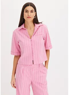 Skjortebluse med nålestripemønster, bonprix