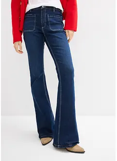 Bootcut-jeans High Waist, Stretch Full Length, bonprix