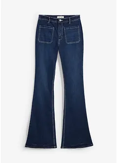 Bootcut-jeans High Waist, Stretch Full Length, bonprix