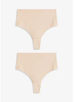Sømløs shape-stringtruse med lett formende effekt (2-pack), bonprix