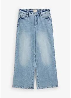 Wide Leg-jeans, Mid Waist, Low Stretch Full Length, bonprix
