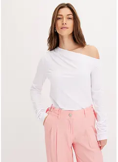 Off-shoulder topp med rynking, bonprix