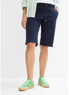 Bermudashorts i trikotmateriale med oppbrett, bonprix