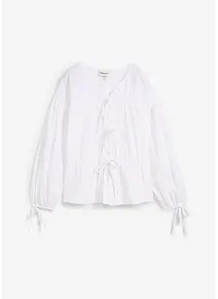 Bluse med sløyfer, bonprix