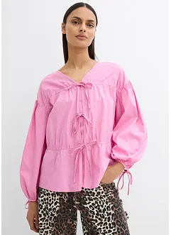 Bluse med sløyfer, bonprix