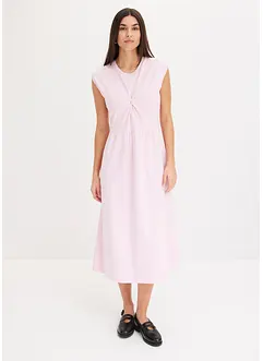 Jerseykjole i utskrådd modell med twist-detalj, bonprix