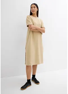 Sweatshirtkjole i 100% økologisk bomull, bonprix