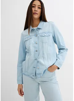 Jeansjakke med strass, bonprix