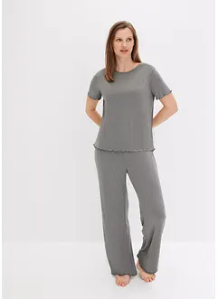 Pyjamas i ribbemateriale, bonprix