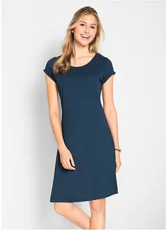 Trikotkjole i 100% økologisk bomull, bonprix