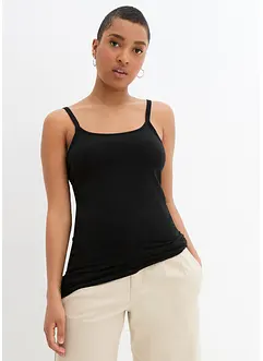 Lang singlet av økologisk bomull, 2-pack, bonprix
