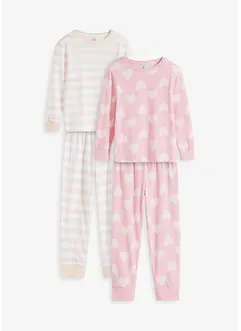 Pyjamas med økologisk bomull (4-delt sett), bonprix