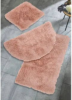 Badematte med memoryskum og syntetisk pels, bonprix