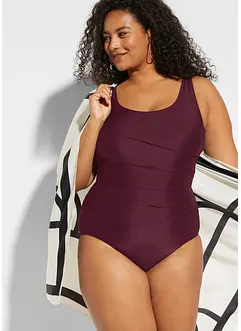 Shape-badedrakt med pyntefolder, lett formende, bonprix