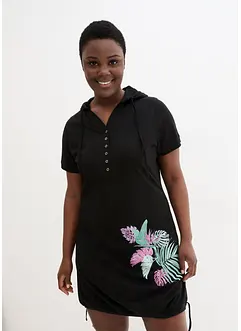 Trikotkjole i bomull, kort arm, bonprix