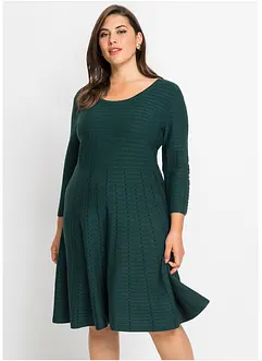 Strikkekjole i myk viskosemiks, bonprix