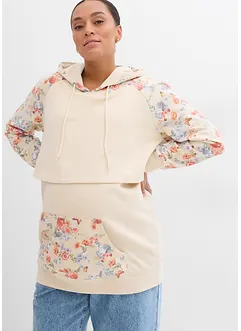 Myk 2-i-1-mamma-/ammesweatshirt med hette, bonprix