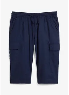 Regular Fit-cargo-bermudashorts med lin, bonprix