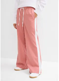 Vid pull on-bukse med kontrastfarget stripe, bonprix