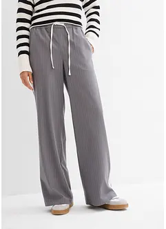 Vid pull on-bukse med kontrastfarget stripe, bonprix