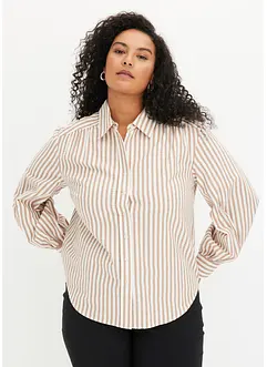 Skjortebluse med stripemønster, bonprix