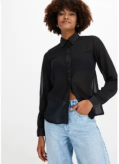 Chiffonbluse, lett transparent, bonprix