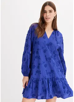 Kjole med applikert blomst, bonprix