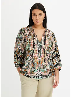 Mønstret bluse, bonprix