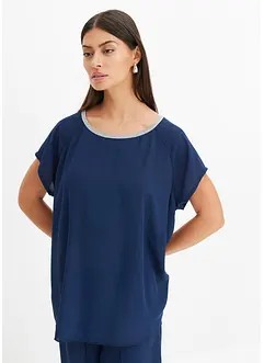 Bluse med strasspynt, bonprix